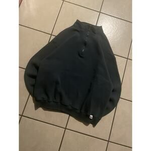 Russell Athletic Sweatshirt Mens Large Quarter Zip Green 90s Y2K VTG